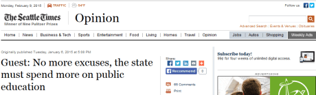 Seattle Times Headline Ed Spending